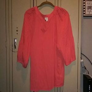 Coral colored long sleeve